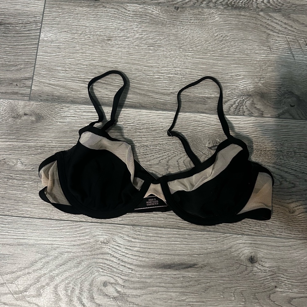 Victoria's Secret Black and Tan Bra